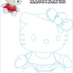 Illustration - Tracing Hello Kitty