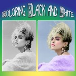 Photoshop - Coloring a picture Black and White: Madonna
